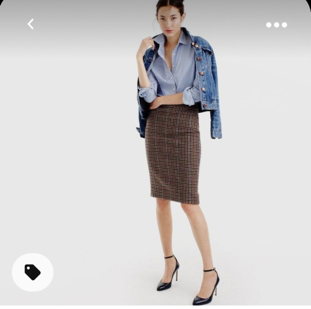 Wool JCrew Pencil Skirt